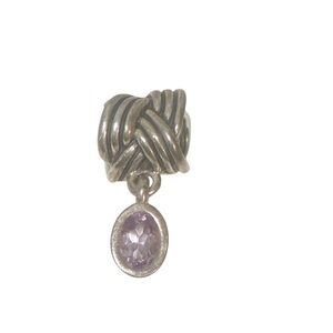Pandora 925 ALE Sterling Silver Tied‎ Together Dangle Charm Retired Jewelry